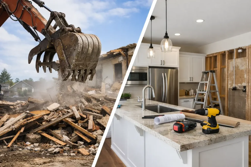 Knockdown Rebuild Versus Renovation: Which Fits?